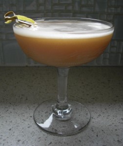 gin-teal cocktail