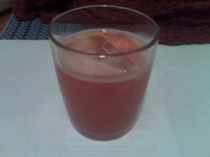 blood orange whisky sour