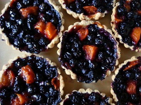 Blueberry-Nectarine tarts