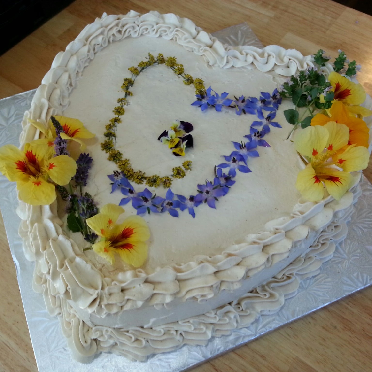 Sugar-free, vegan wedding cake