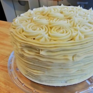 Carrot cake with classic cream cheese frosting